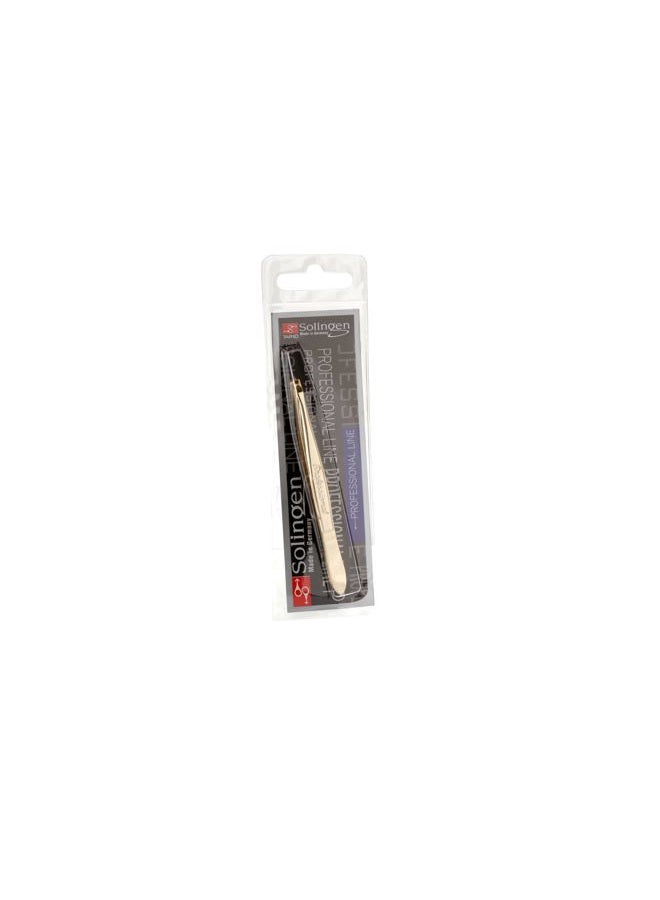 solingen Stainless Steel Professional Slanted Tip Tweezers | Best Shaped for Eyebrows Extensions Chin Cheek Face Facial Hair | Made in Germany - Image 3