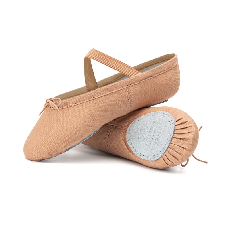 Sansha French Sansha Children'S Dance Shoes Soft Sole Practice Shoes Canvas Two Pieces Bottom Cat Paw Shoes Soft Bar - Image 1