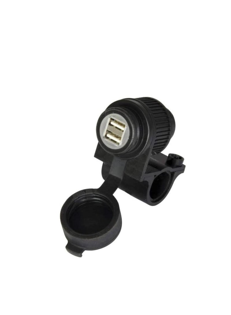 Oxford Oxford Weatherproof Dual Port USB charger (5V 2Amp)