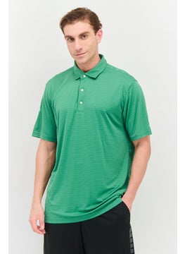 Greg Norman Men Sportswear Fit Short Sleeves Golf Polo Shirt, Green  - Image 1