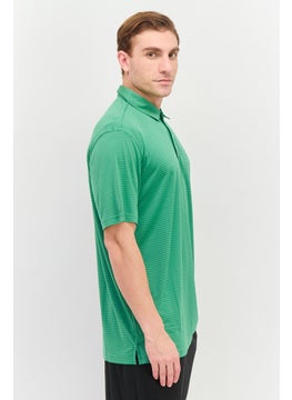 Greg Norman Men Sportswear Fit Short Sleeves Golf Polo Shirt, Green  - Image 2