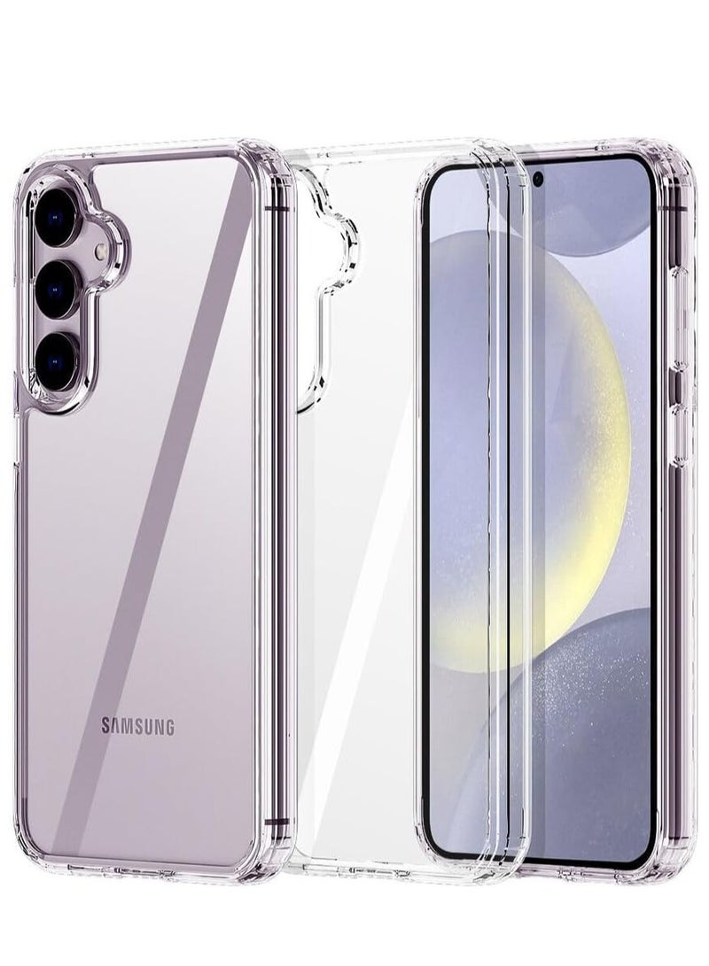 ELTRAZONE Samsung Galaxy S24 5G Clear Case (6.2") – Zero-Fingerprints, Anti-Scratch Hard Back Cover, Slim TPU, Drop-Proof - Image 1
