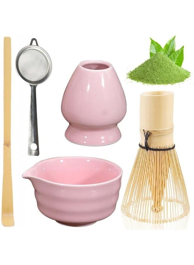 5-Piece Matcha Tea Whisk Set Traditional Handmade Matcha Tea Tool Ceremony Accessories Set Matcha Stirrer Bamboo Spoon Set  - Image 1