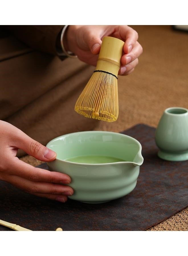 5-Piece Matcha Tea Whisk Set Traditional Handmade Matcha Tea Tool Ceremony Accessories Set Matcha Stirrer Bamboo Spoon Set  - Image 3