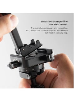 Y&D Phone Tripod Mount Head, Universal Cell Adapter, Standard Screw Adjustable Holder Head for Monopod,Selfie Stick, Compatible with iPhone,Samsung & Phones 60 to 90mm Wide  - Image 3