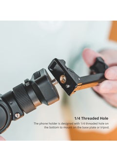 Y&D Phone Tripod Mount Head, Universal Cell Adapter, Standard Screw Adjustable Holder Head for Monopod,Selfie Stick, Compatible with iPhone,Samsung & Phones 60 to 90mm Wide  - Image 5