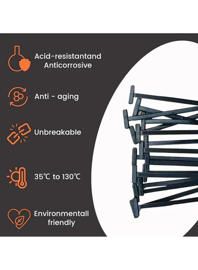 RATSAW 100 PCS Universal Cable Tie Buckle Heavy Duty Self-Locking Nylon Zip Ties Holder New Multifunctional Cable Tie Buckle Push Mount Zip Ties For Car Daily Repair - Image 5