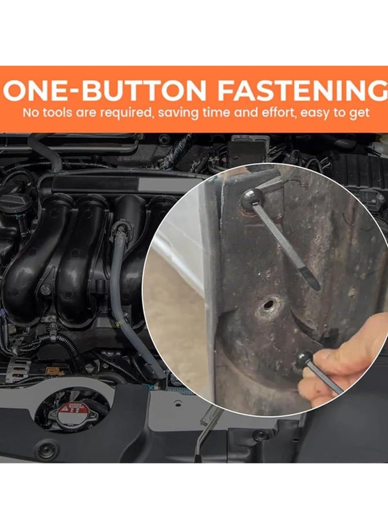 RATSAW 100 PCS Universal Cable Tie Buckle Heavy Duty Self-Locking Nylon Zip Ties Holder New Multifunctional Cable Tie Buckle Push Mount Zip Ties For Car Daily Repair - Image 3