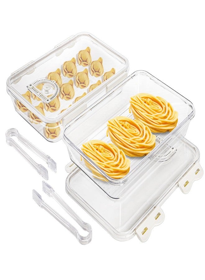 Okllen 2 Pack Bacon Container for Refrigerator, Plastic Cheese & Deli Meat Container with Air-sealed Tight Lids for Fridge, Bacon Keeper with Food Serving Tongs Cold Cuts Food Storage Organizer - Image 5
