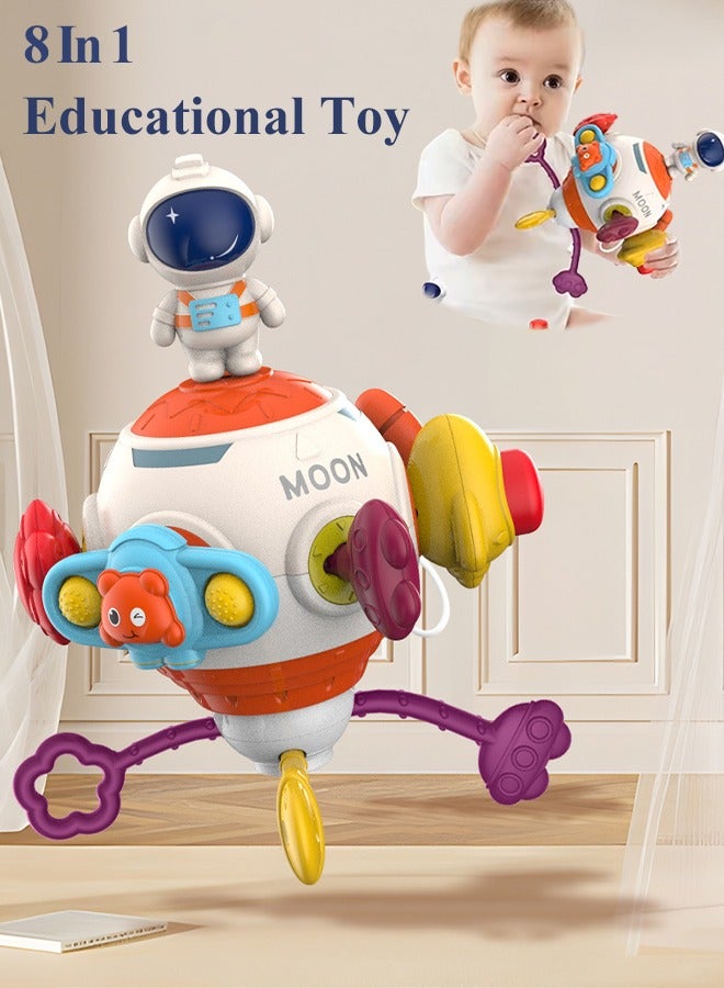 ألعاب مونتيسوري 8 في 1، ألعاب تعليمية متعددة الوظائف للأطفال، لعبة تفاعلية للتعليم المبكر، ألعاب حسية للأطفال، ألعاب إدراكية للأطفال، ألعاب تعليمية للأطفال، ألعاب أنشطة متعددة السطوح لتنمية المهارات الحركية الدقيقة والإدراك. - Image 1