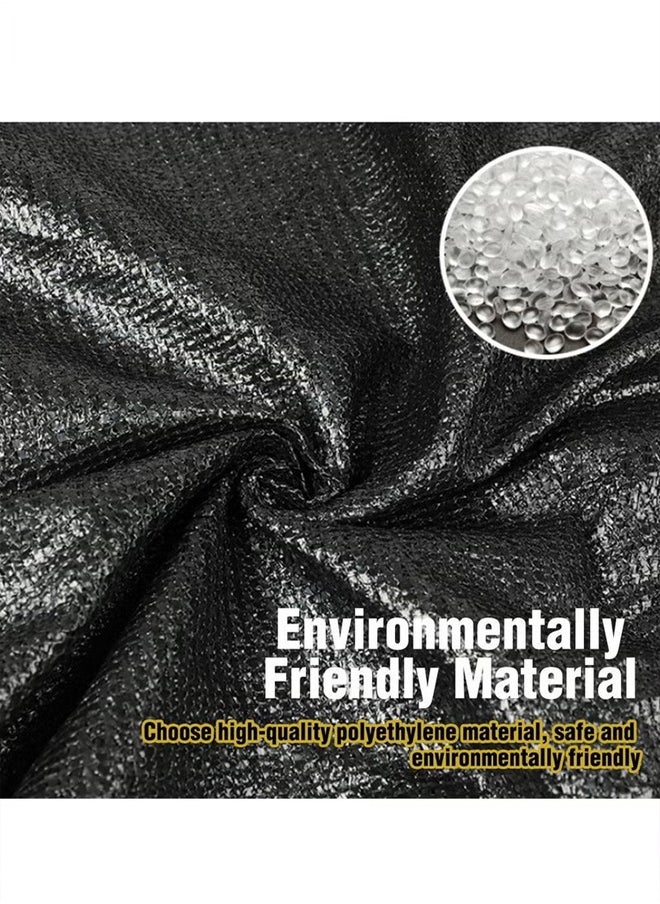 Generic Sunshade Net,Sail Net Sun Protection Fabric Mesh,Garden Sunshade Cloth Canopy,Sun Shade Cloth Cover Mesh With Grommets,R Greenhouse Garden Plants Sail Net Sun Protection Fabric Mesh,Suitable For Courtyard, Roof Balcony, Carport, Flower Greenhouse, Vegetable Greenhouse, Etc. (Black)  - Image 4