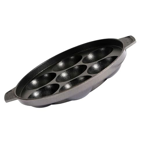 Tudoccy Non-Stick Appam Maker with 12 Cavities | Aluminium Paniyaram Pan with Stainless Steel Lid | Appe Pan for Gas & Induction | Oil-Free Cooking | Easy Clean Kuzhi Paniyaram Maker - Image 5