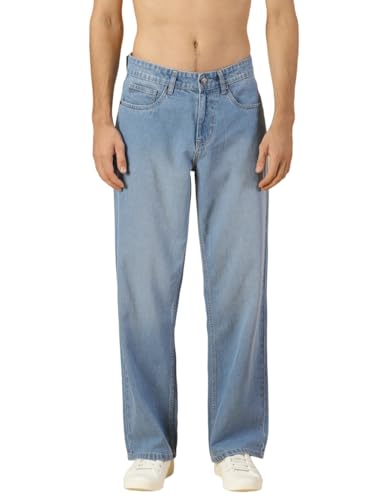 Thomas Scott Men's Mid Rise Relaxed Jeans (Tsj072-80_Mid Blue3 - Image 1