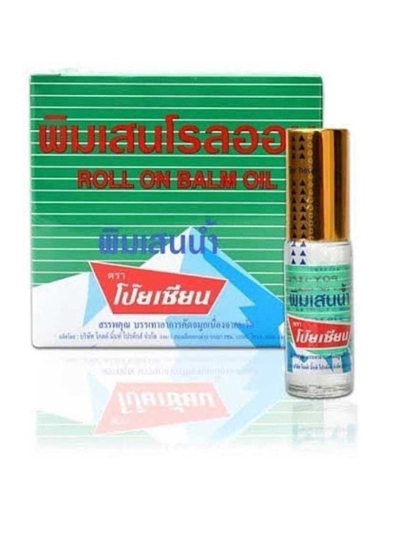 POY SIAN Poy-sian Pim-Saen Balm Oil Roll On (5ml) - Pack of 12 - Image 3