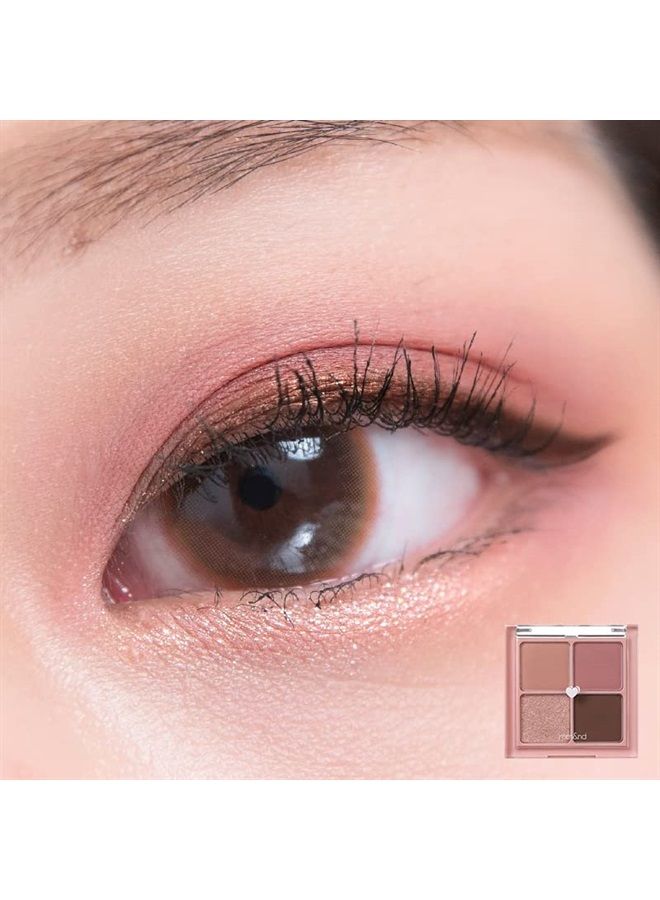 rom&nd Better than Eyes 4 Color Mini Palette, 02 Dry Rose, Eye Shadow Palette, Daily Natural Shades, Long Lasting, Blendable, Rich Colors, Velvety Texture, Matte & Shimmer, High Pigmented - Image 3