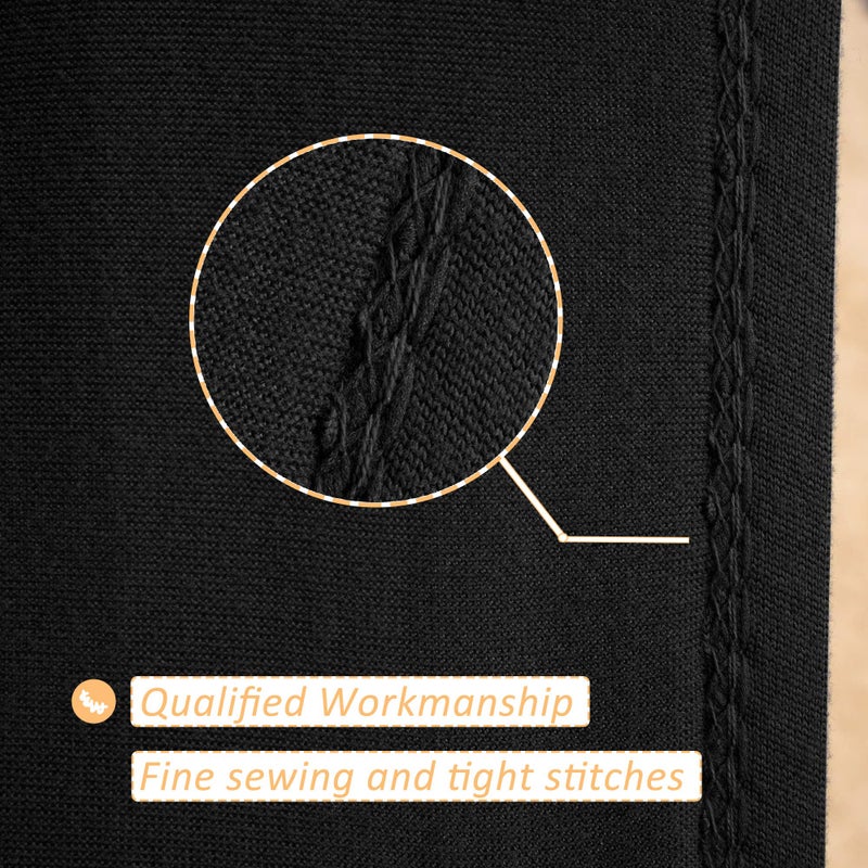 مرس  أوسم MRS Awesome Stretch Jersey Box Woving Wrape حول السرير تنورة بديلة فائقة الناعمة ومقاومة التجاعيد/الملكة XL أسود  - Image 5