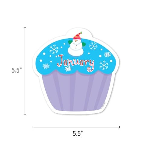 Creative Teaching Press CTP Cupcakes 6" Designer Cut-Outs, Set of 36 décor accents, 6” x 6” Each (Creative Teaching Press 1795) - Image 3