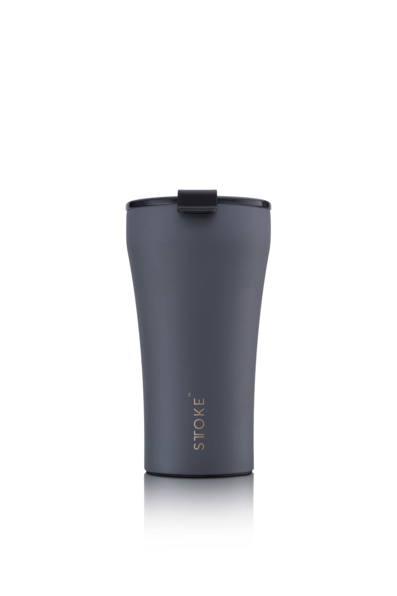 Sttoke Leakproof Ceramic Reusable Coffee Cup 12 oz  Slated Grey