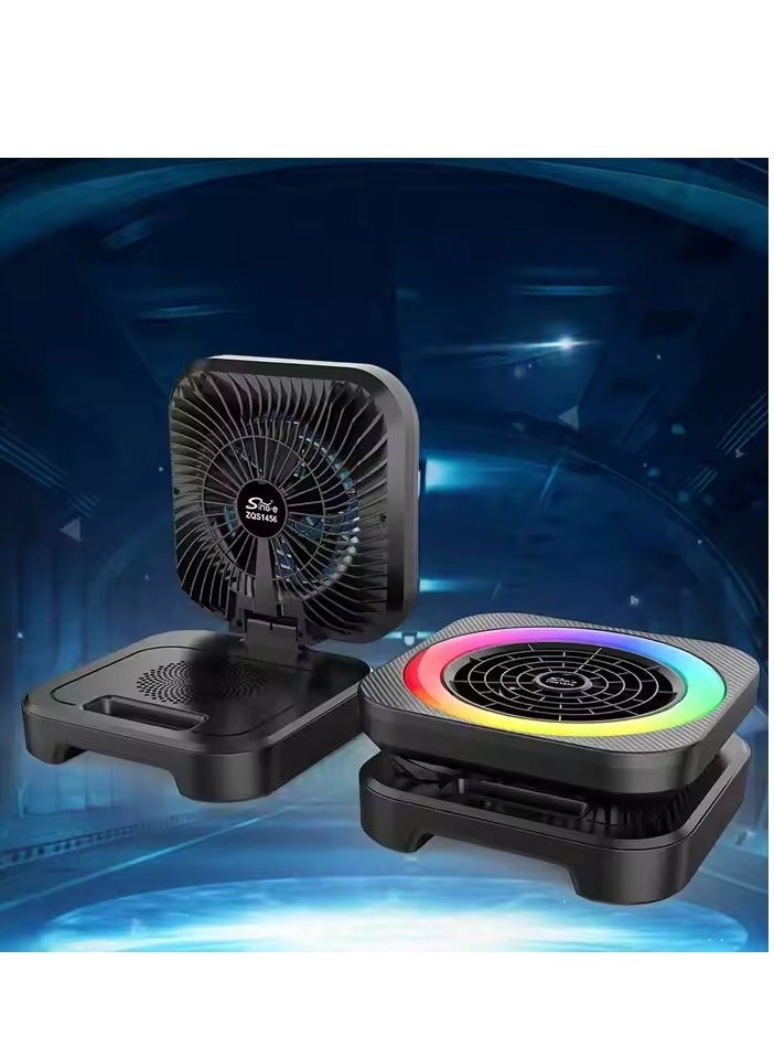 Sing-e Super Bass Speaker Portable Music Mini System With Light & Rechargeable USB Black - Image 3