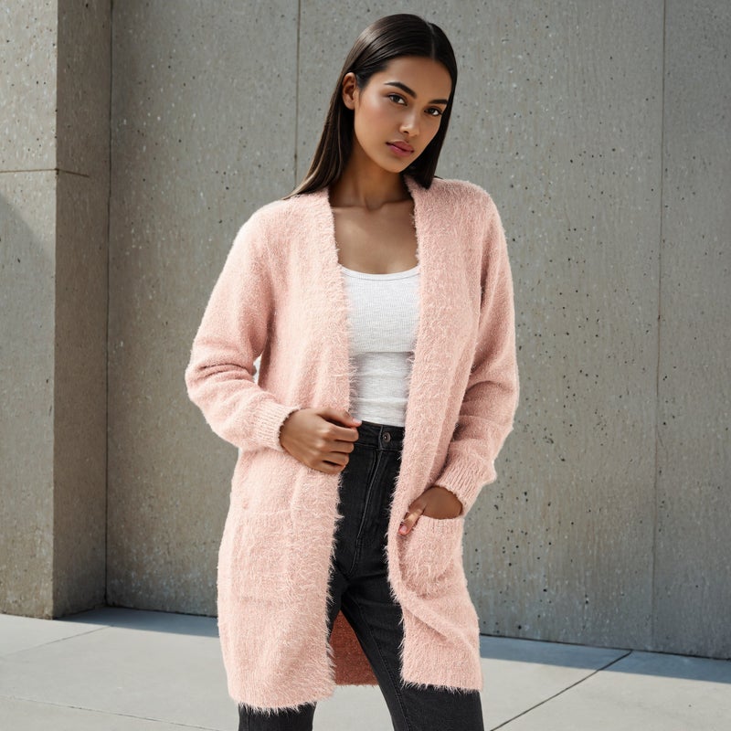 2Xtremz Textured Lurex Longline Cardigan - Image 1
