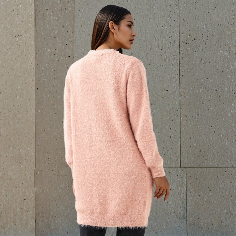 2Xtremz Textured Lurex Longline Cardigan - Image 4