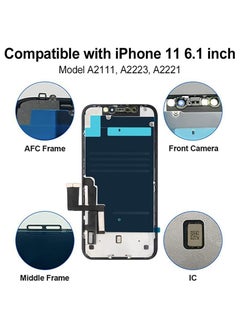 JK for iPhone 11 Screen Replacement,6.1 inch LCD Display 3D Touch Digitizer Assembly,Compatible with iPhone 11 Screen Replacement (Model A2111, A2223, A2221) with Repair Tools  - Image 4