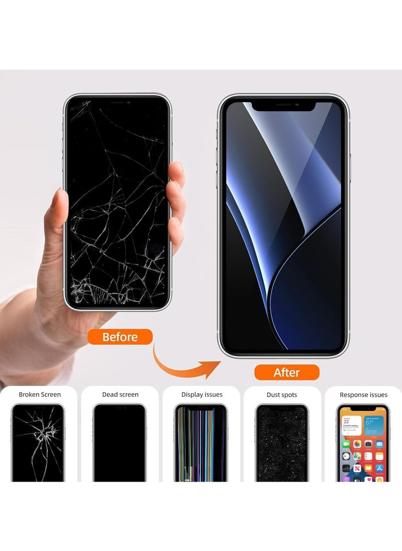JK - for iPhone 11 Screen Replacement,6.1 inch LCD Display 3D Touch Digitizer Assembly,Compatible with iPhone 11 Screen Replacement (Model A2111, A2223, A2221) with Repair Tools - Image 1