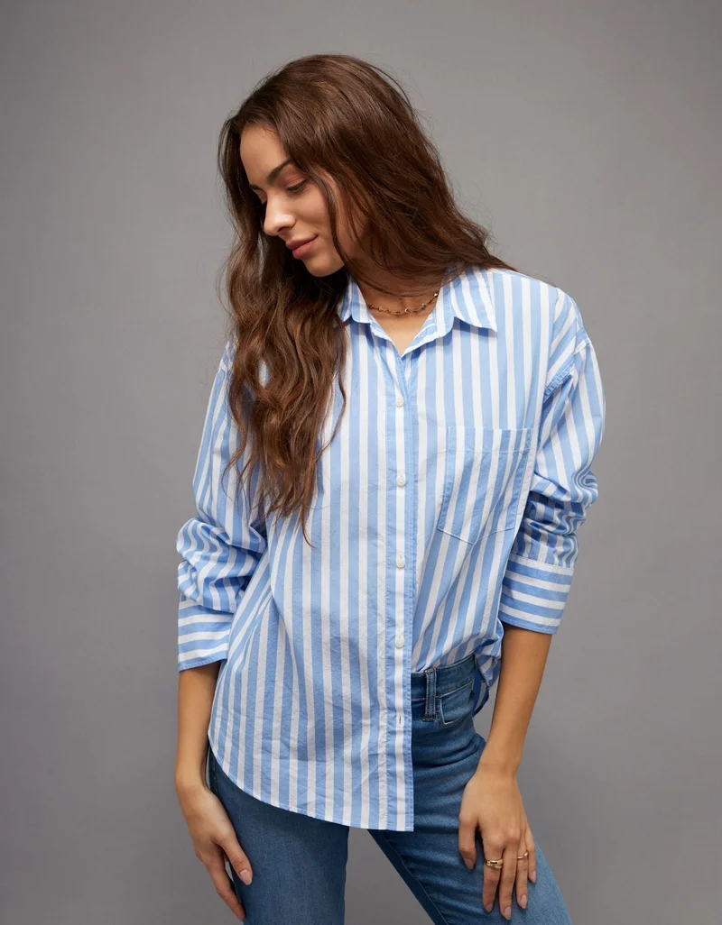 AE Poplin Button-Up Shirt