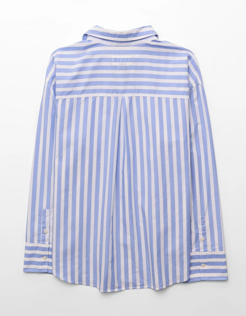American Eagle  AE Poplin Button-Up Shirt for Women | Best Price UAE
