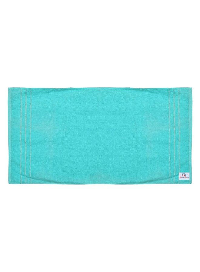 Kuber Industries Heart Home Soft Cotton Bath Towel For Hands Face Newborn Babies Toddlers Children 19"X38" (Blue) - Image 3