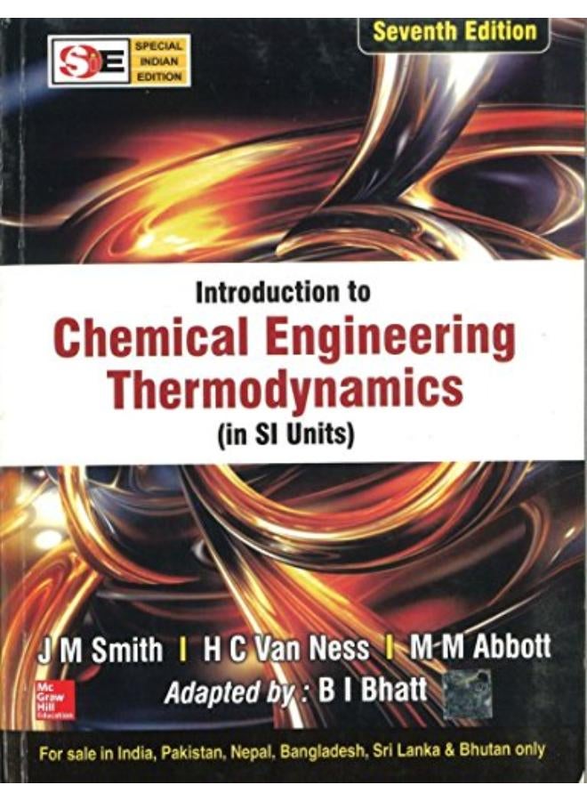 Introduction to Chemical Engineering Thermodynamics  Special Indian Edition  Ed   7 