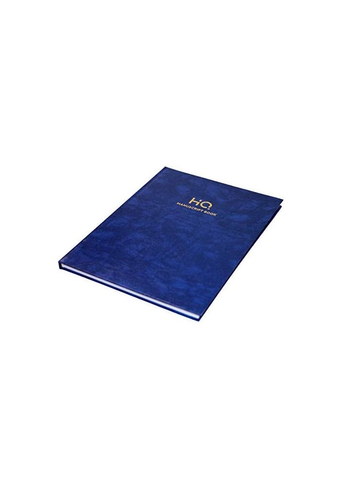 HQ A4 Manuscript Book - Blue Cover - Image 2