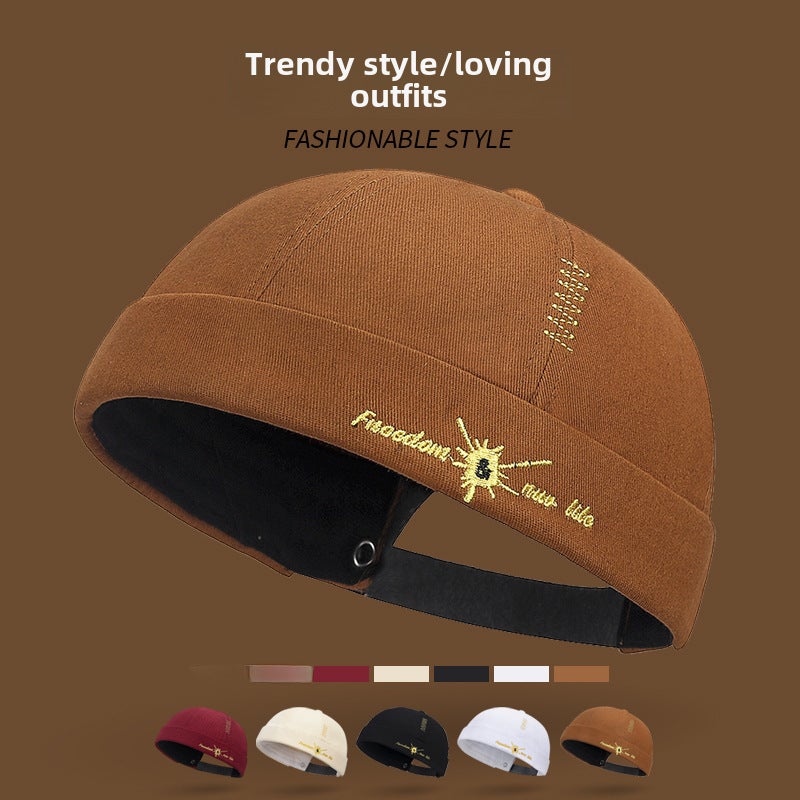 Spring Hip-Hop Embroidered Cap Unisex Black - Image 2