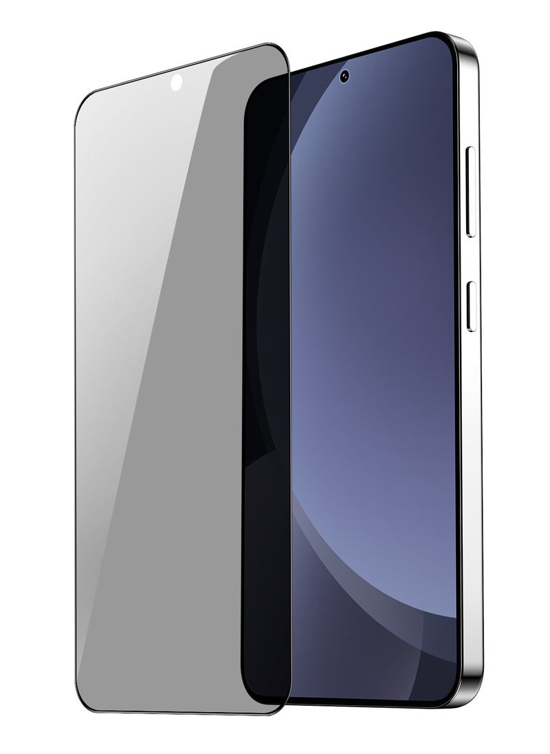 ONE MINUTE One Minute Privacy Tempered Glass For Samsung Galaxy S25 Fingerprint Unlock Anti Spy Screen Protector Glass  - Image 1