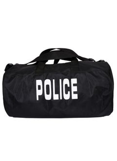 Shield Shield Men's Round Gym Bag Police Logo - Black  - Image 1