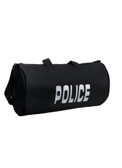Shield Shield Men's Round Gym Bag Police Logo - Black  - Image 2