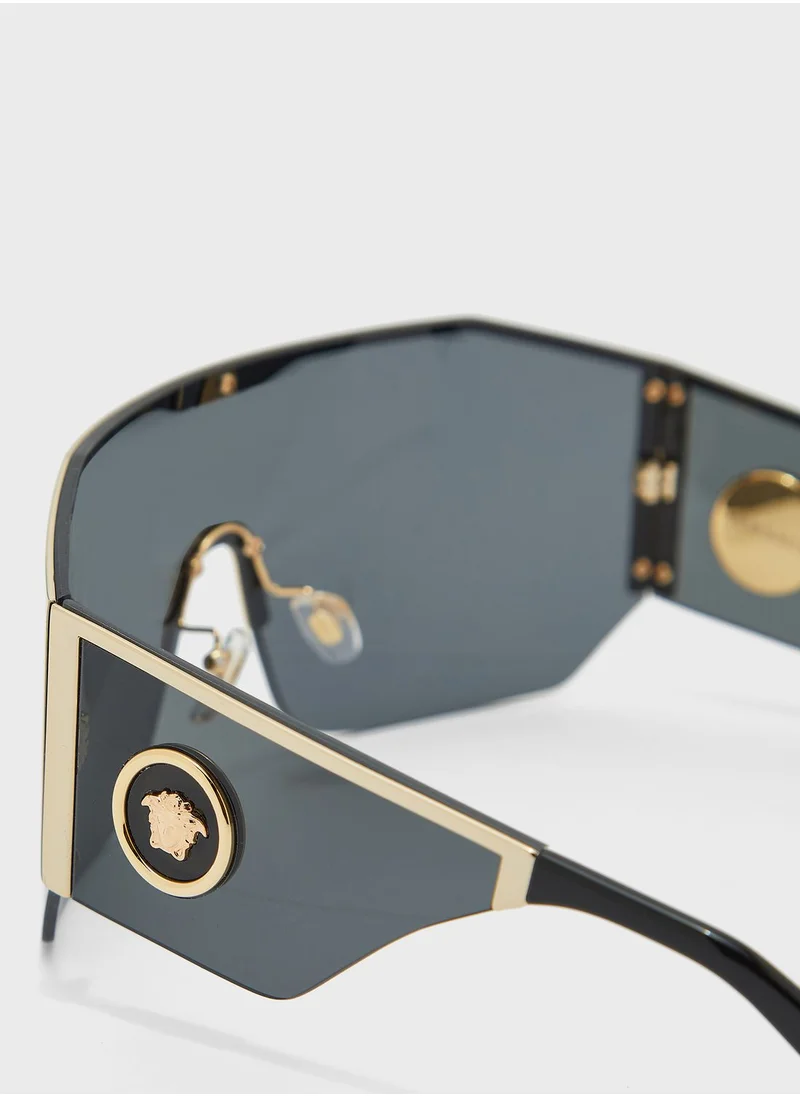 VERSACE 0VE2220 Shield Sunglasses