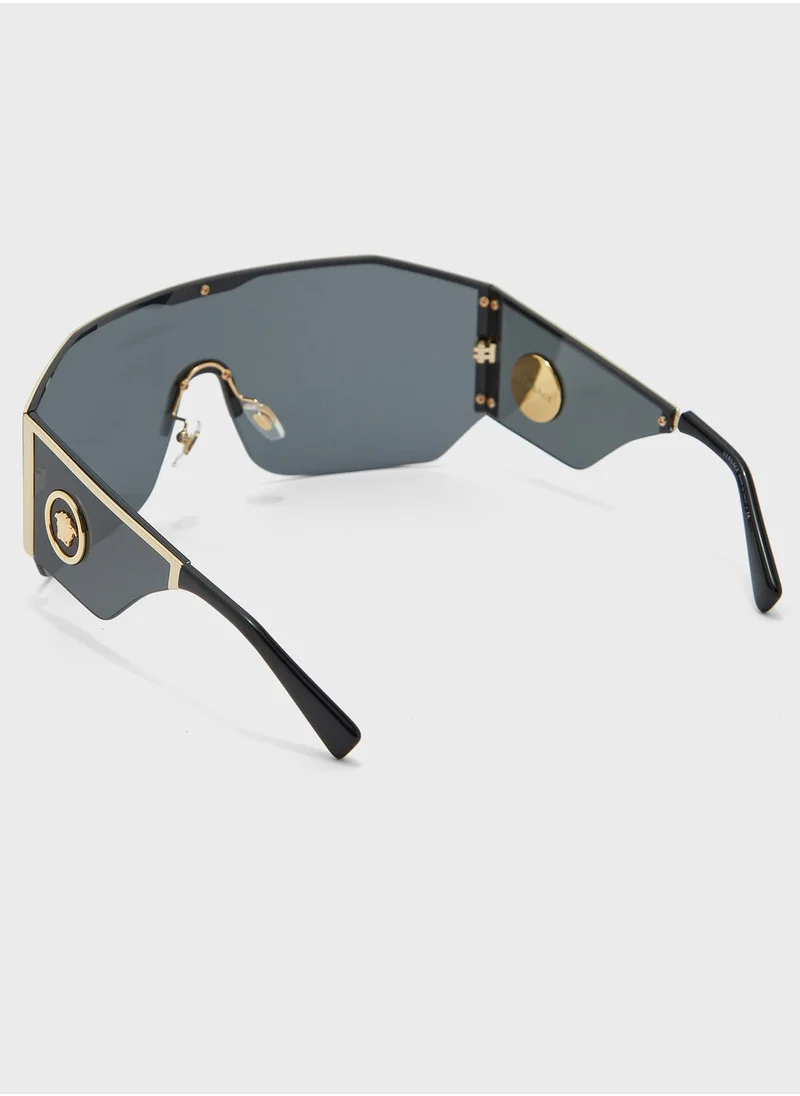 VERSACE 0VE2220 Shield Sunglasses