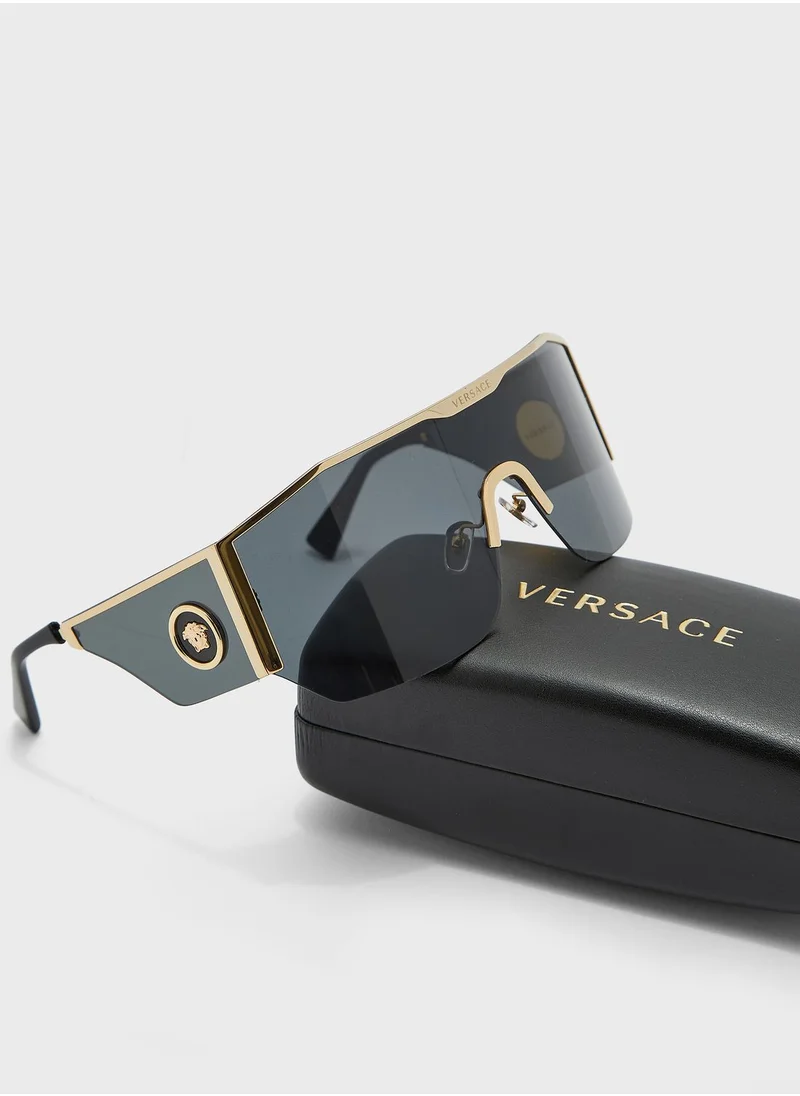 VERSACE 0VE2220 Shield Sunglasses