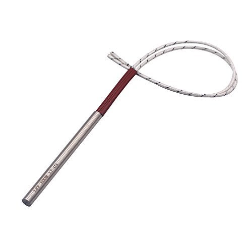 DERNORD Cartridge Heater 12V 100W Electric Hot Rod Stainless Steel Heating Element Replacement(Tube Diameter:8mm) - Image 1