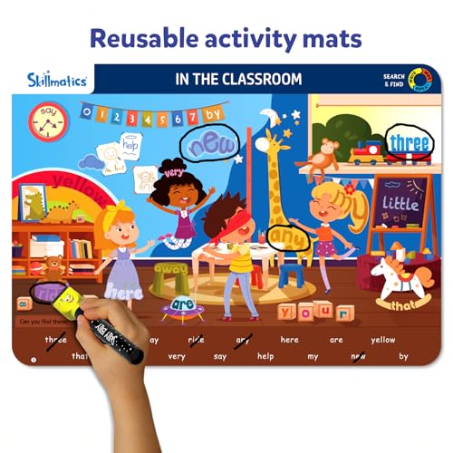 Skillmatics Search and Find Sight Words Educational Game - Reusable Preschool Learning Activities, Perfect for Toddlers & Kids Who Love Toys, Builds Vocabulary, Gifts for Ages 4, 5, 6, 7 - Image 5