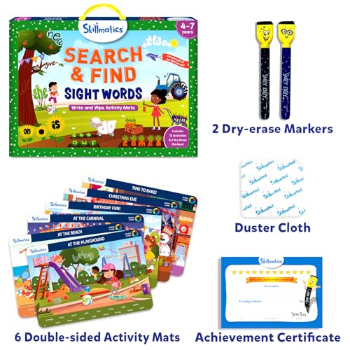 Skillmatics Search and Find Sight Words Educational Game - Reusable Preschool Learning Activities, Perfect for Toddlers & Kids Who Love Toys, Builds Vocabulary, Gifts for Ages 4, 5, 6, 7 - Image 2
