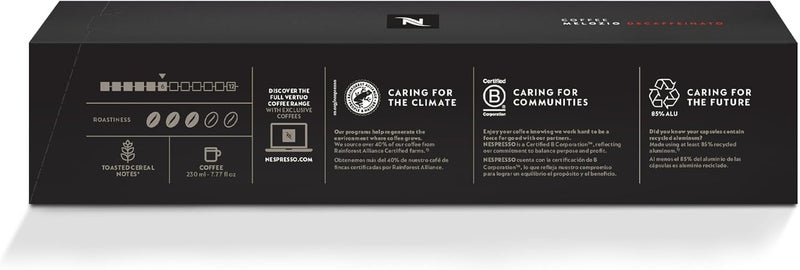 Nespresso Vertuo Capsules, Melozio Decaffeinato, Medium Roast Espresso, 30-Count Coffee Pods - Image 3