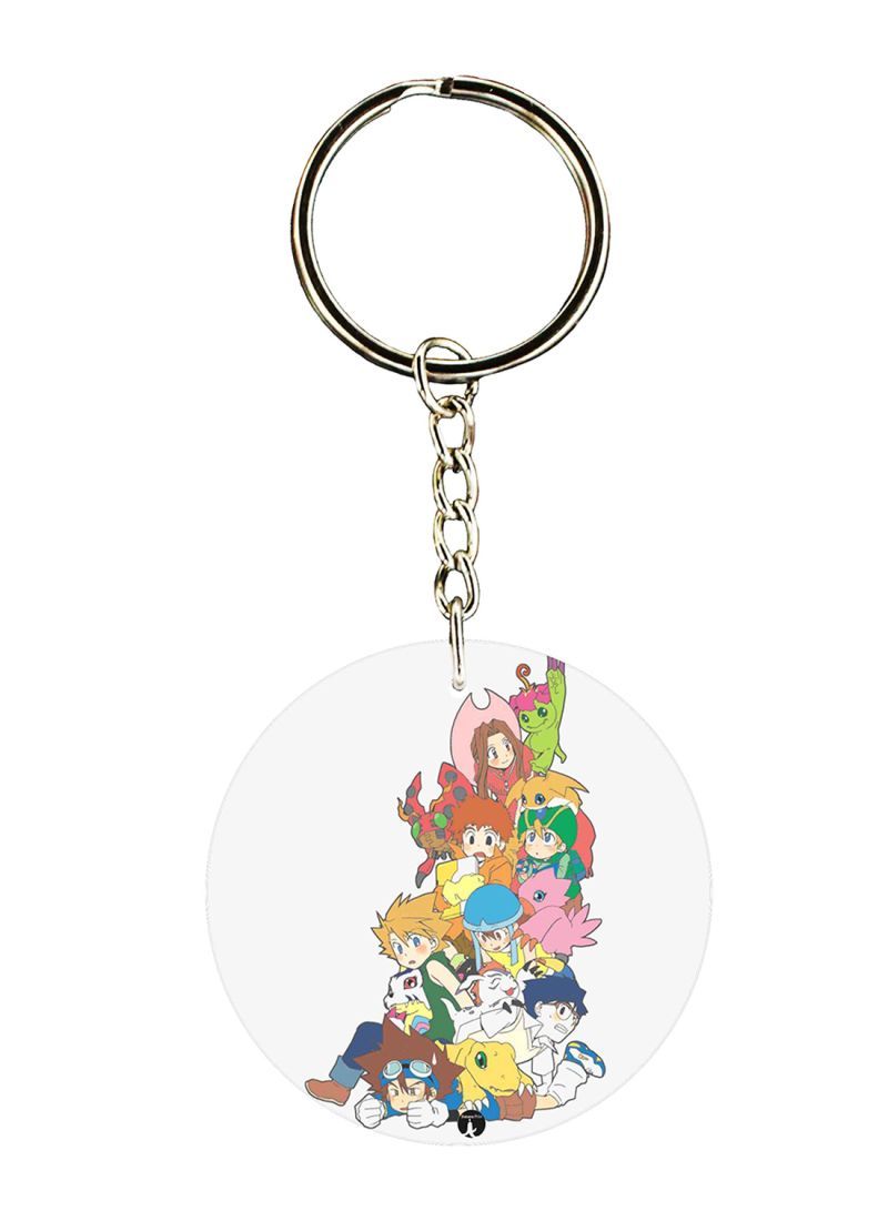 The Anime Digimon Printed Keychain