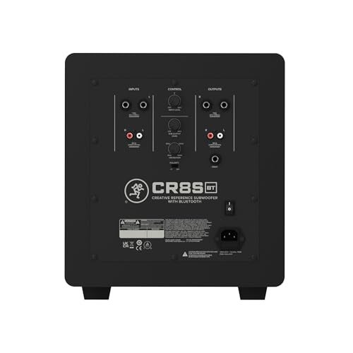 Mackie CR8SBT 8” Powered Subwoofer with Desktop Remote, Bluetooth, TRS, RCA, Crossover and Polarity Controls, Compatible with CR Series Powered Studio Monitors - Image 3