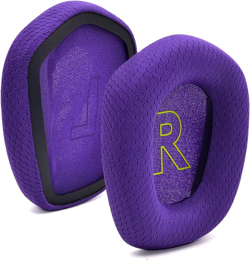 defean Repeated use friendly design G733 Earpads - Replacement Ear Cushion Cover Compatible with Logitech G733 G 733 Lightspeed Wireless Gaming Headset,Ear Pads with Durable Mesh Fabric, Comfort Noise Isolation Foam (Purple) Local market compliant trusted quality - Image 1