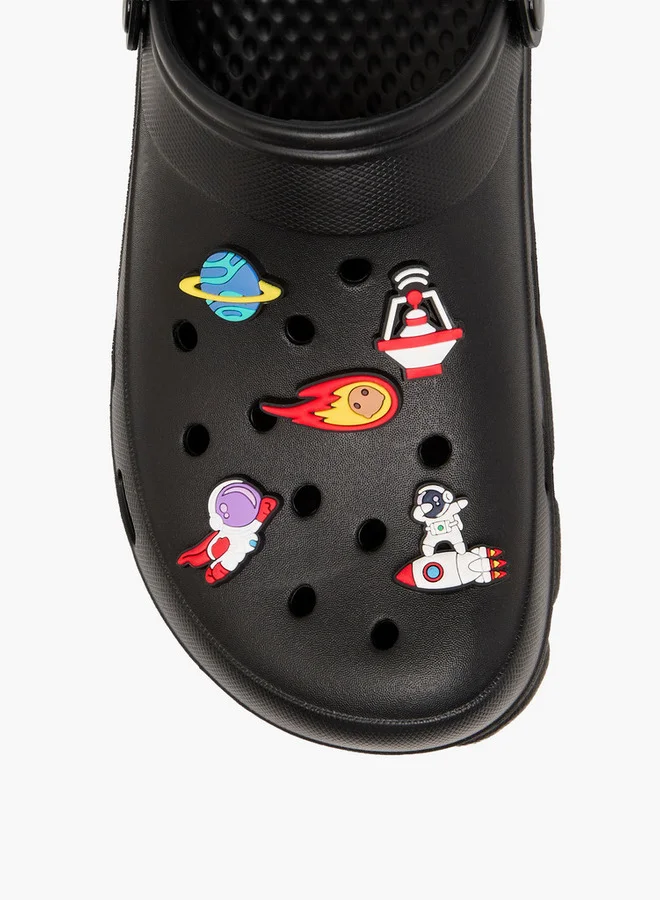 Lee Cooper Men's Space Accent Clogs with Backstrap