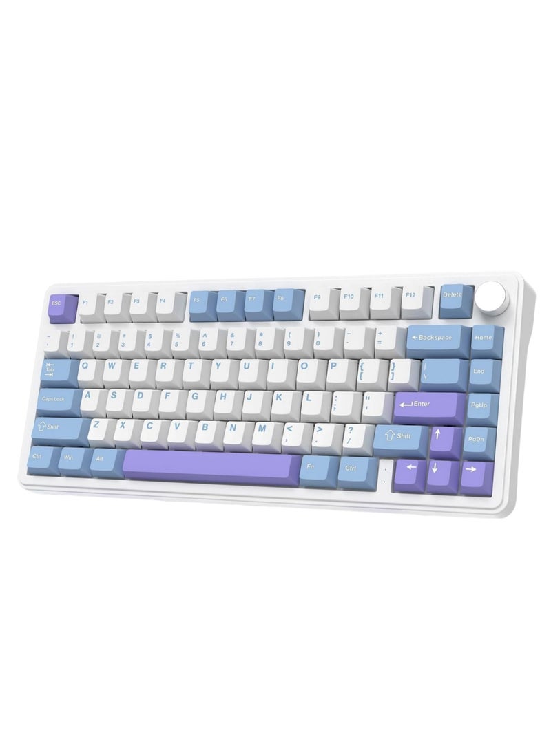 Attack Shark - X85 Tri-mode Gasket 75% Mechanical Keyboard with CNC Knob, 5-Layer Padding, Hot Swappable, RGB Backlight - Image 1