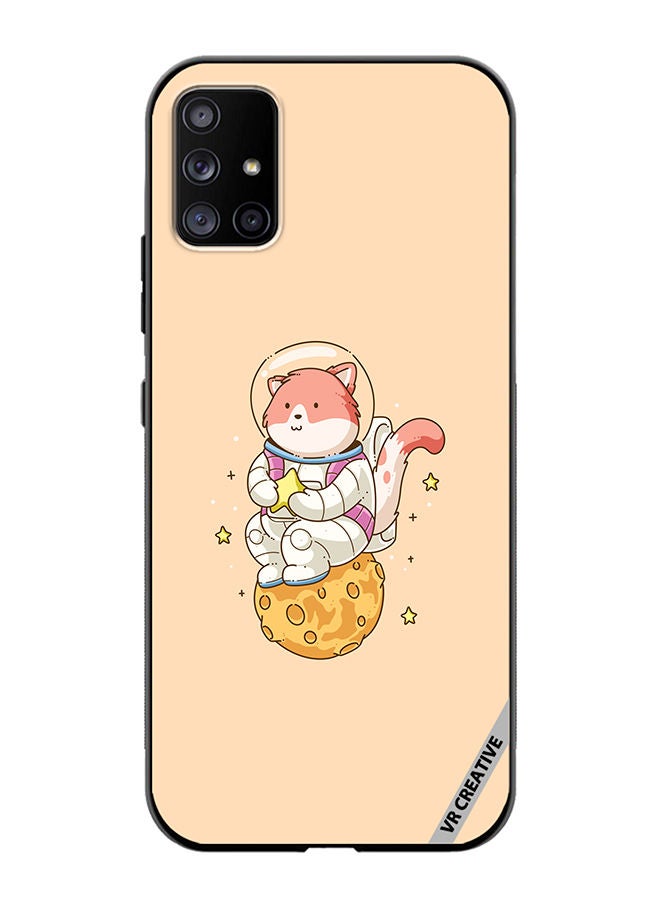VR CREATIVE Protective Case Cover For Samsung Galaxy A71 5G Astro Cat Design Multicolour - Image 1