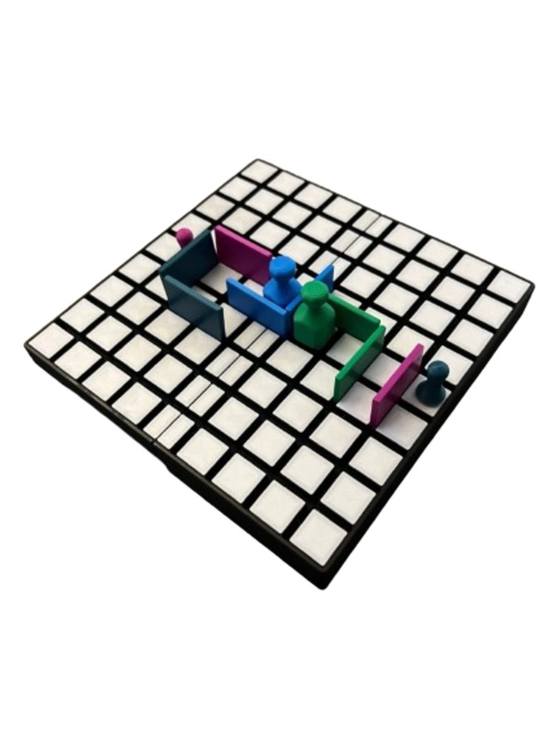3D Brothers Quoridor Maze Corridor Table Game Chase and Intercept Corridor Strategy (With Built-In Box)  - Image 1